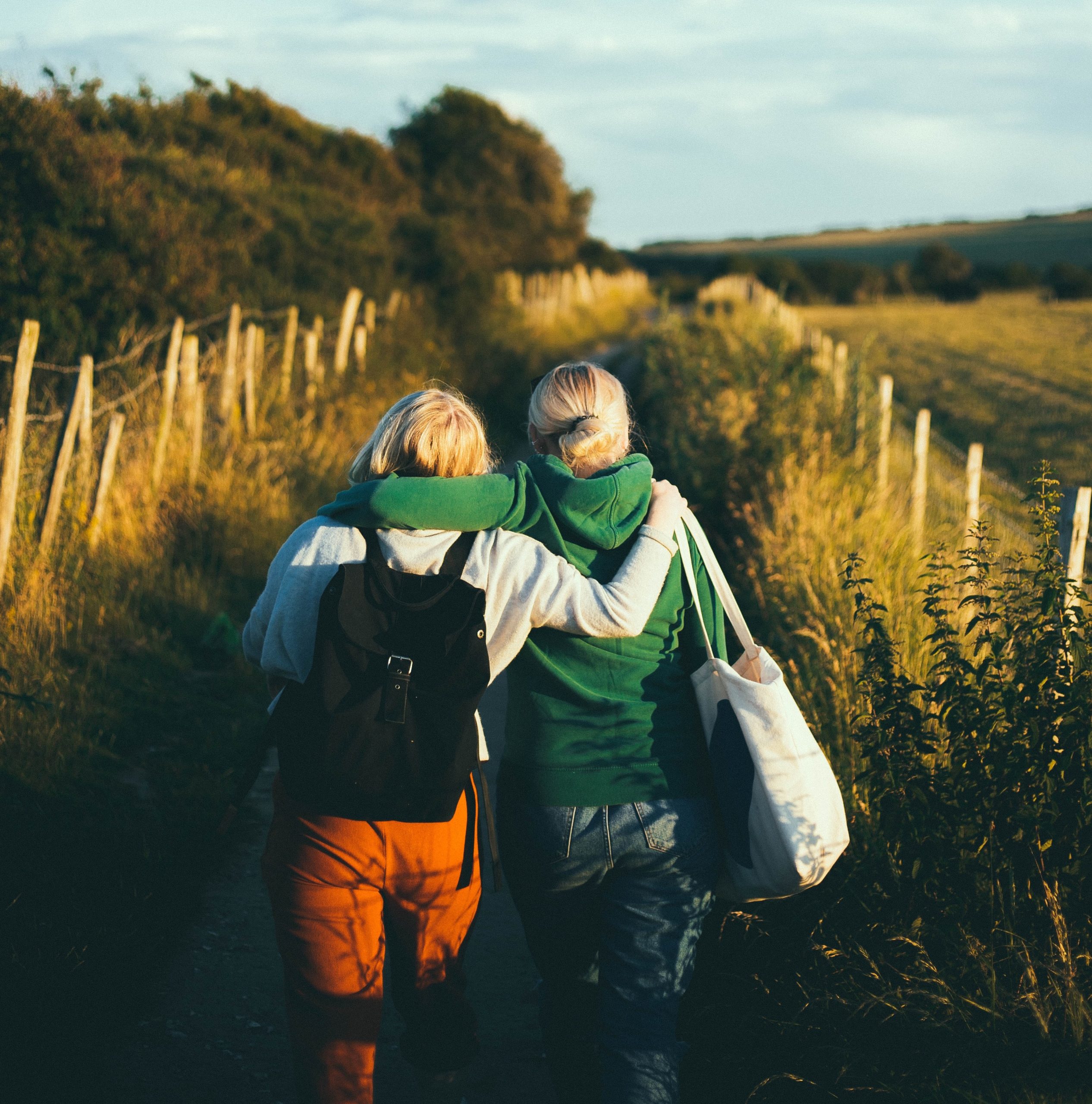 Friends walkingtogether